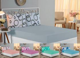 Jogo de Lençol de Malha 100% Algodão Casal Alta Qualidade