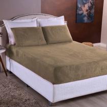 Jogo De Lençol De Plush 3 Peças Cama Queen Com Elástico