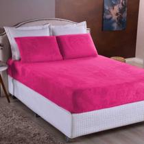 Jogo De Lençol De Plush Casal 3 Peças Manta Soft C/ Elástico - NoBrand
