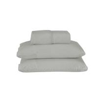 Jogo de Lençol Dia A Dia Liso 3 Peças Casal, Queen ou King 80% Algodão 20% Poliéster Percal 180 Fios