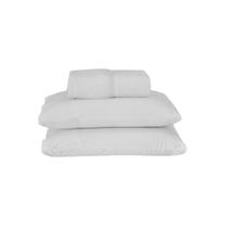 Jogo de Lençol Dia A Dia Liso 3 Peças Casal, Queen ou King 80% Algodão 20% Poliéster Percal 180 Fios