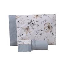 Jogo de Lençol Encantare Ponto Palito Estampado Completo 4 Peças King 80% Algodão / 20% Poliéster Percal 180 Fios - Cin