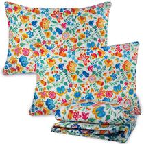 Jogo De Lençol Estampado Cama King 140 Fios 4 Peças Luna Basic Andreza