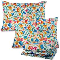 Jogo De Lençol Estampado Cama King 140 Fios 4 Peças Luna Basic Andreza