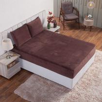 Jogo de Lençol Felpudo Fofinho Quentinho 3 Peças Casal Casa Dona