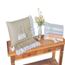 Jogo de Lençol Fernanda Percal 200 Fios Queen Branco 4 peças Jogo de Lençol Fernanda Percal 200 Fios Queen Branco 4 peças