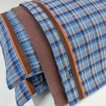 Jogo de lençol flanela VivaIN Cianita marrom 4 peças Jogo de lençol flanela VivaIN Cianita marrom 4 peças