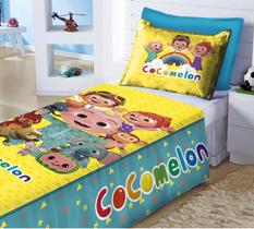 Jogo De Lençol + Fronha Quarto Infantil Cocomelon