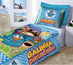 Jogo De Lençol + Fronha Quarto Infantil Galinha Pintadinha