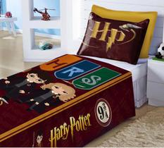 Jogo De Lençol + Fronha Quarto Infantil Harry Potter Cut