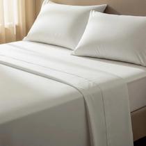 Jogo de Lençol Hotel Branco 200 Fios Algodão Conforto e Maciez Jogo de Lençol Hotel Branco 200 Fios Algodão Conforto e Maciez