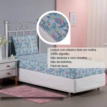 Jogo De Lençol Infantil Com Elástico Em Malha Resistente