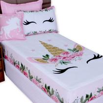 Jogo De Lençol Infantil Diversas Estampas Com Capa Almofada