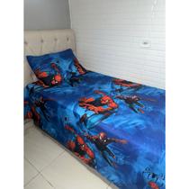 Jogo de Lençol Infantil do Homem Aranha com Fronha