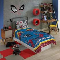 Jogo De Lençol Infantil Para menino Homem Aranha mais Fronha