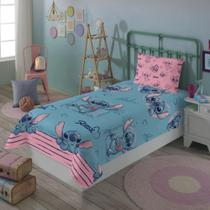 Jogo de Lençol Infantil Solteiro 02 Peças Stitch Lepper Jogo de Lençol Infantil Solteiro 02 Peças Stitch Lepper