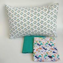 Jogo de lençol infantil VivaIN 3 peças Dino Park