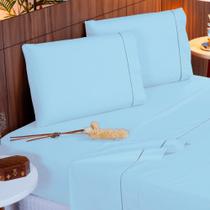 Jogo de Lençol King 200 Fios 4 Peças 100% Algodão