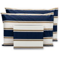 Jogo De Lençol King 3 Peças C/ Elástico Estampado 180 Fios