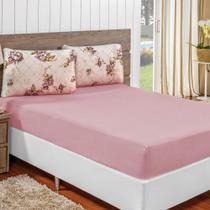 Jogo De Lençol King 3 Peças Quality Malha Fio Penteado 100% Algodão