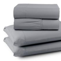 Jogo de Lençol King 4 Peças Percal 300 Fios Life