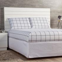 Jogo de Lençol King Atual Estampa Grid Casaborda 3 peças