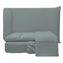 Jogo de Lençol King Infinito 300 Fios 4 Peças - Chumbo