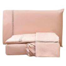 Jogo De Lençol King Infinito 300 Fios 4 Peças - Rose Jogo De Lençol King Infinito 300 Fios 4 Peças - Rose