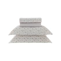 Jogo de lençol King Kacyumara 200 Fios Linha Vintage 4 pçs