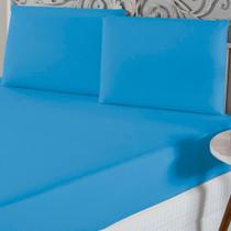 Jogo De Lençol King Malha 100% Algodão 3 Peças - Turquesa