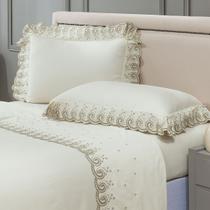 Jogo de Lençol King Mistral Percal 200 Fios 100% Algodão 4 Peças - Palha