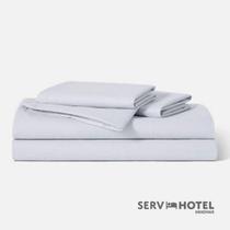 Jogo de Lençol King Quality Servhotel - percal 180 fios - branco