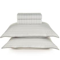 Jogo de Lençol King Size 100% Algodão Percal 200 Fios Dália 4 Peças Karsten Jogo de Lençol King Size 100% Algodão Percal 200 Fios Dália 4 Peças Karsten