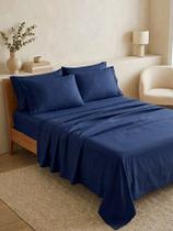 Jogo de Lençol Kit 400 Fios Toque Macio Premium Cama Solteiro Casal Queen King Jogo de Lençol Kit 400 Fios Toque Macio Premium Cama Solteiro Casal Queen King