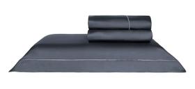 Jogo de lençol Lazio Festonê Chumbo 300 fios