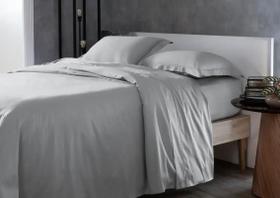 Jogo de lençol Lazio Festonê Prata 300 fios