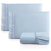 Jogo de Lençol Lese Queen Percal 180 Fios 3 Peças