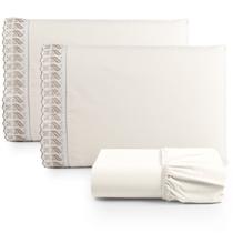 Jogo de Lençol Lese Solteiro 180 Fios 3 Peças - Palha