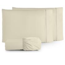 Jogo de Lençol Liso Casal Padrão 3 Peças 180 Fios Algodão Palha Jogo de Lençol Liso Casal Padrão 3 Peças 180 Fios Algodão Palha