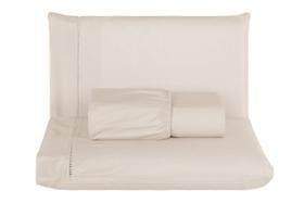 Jogo de Lençol Liso CASAL Ponta Palito 3 Peças 100 Algodão