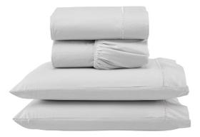 Jogo De Lençol Liso Ponto Palito Completo 4 Peças Queen