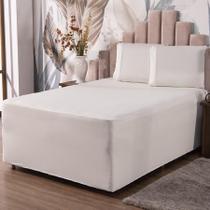 Jogo De Lençol Luva Solteiro Conjugada Colchão Box Malha 2P