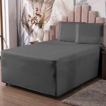 Jogo de Lençol Luva Solteiro Conjugada Veste Colchão e Box Malha 2 Peças