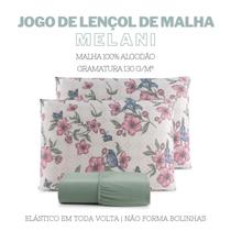 Jogo de Lençol Malha 3 Peças King Linha Decor Melani