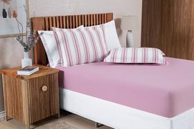 Jogo De Lençol Malha Algodão Casal Marim 3 Pç Antialérgico