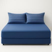 Jogo de lençol micro percal santista 3 pçs queen alban