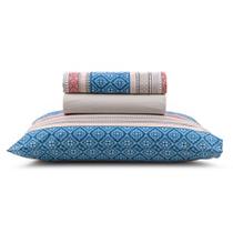 Jogo de lençol micro percal santista 3 pçs queen delfo