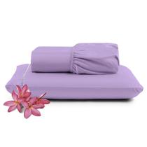 Jogo de Lençol Micropercal 400 Fios Solteiro - Lilás