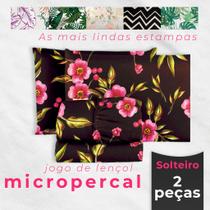 Jogo de Lençol Micropercal Estampado 400 Fios Alta Qualidade - Seleção Melhores Estampas