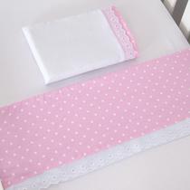 Jogo de Lençol Mini Berço 3 peças Estrelinha Rosa Jogo de Lençol Mini Berço 3 peças Estrelinha Rosa